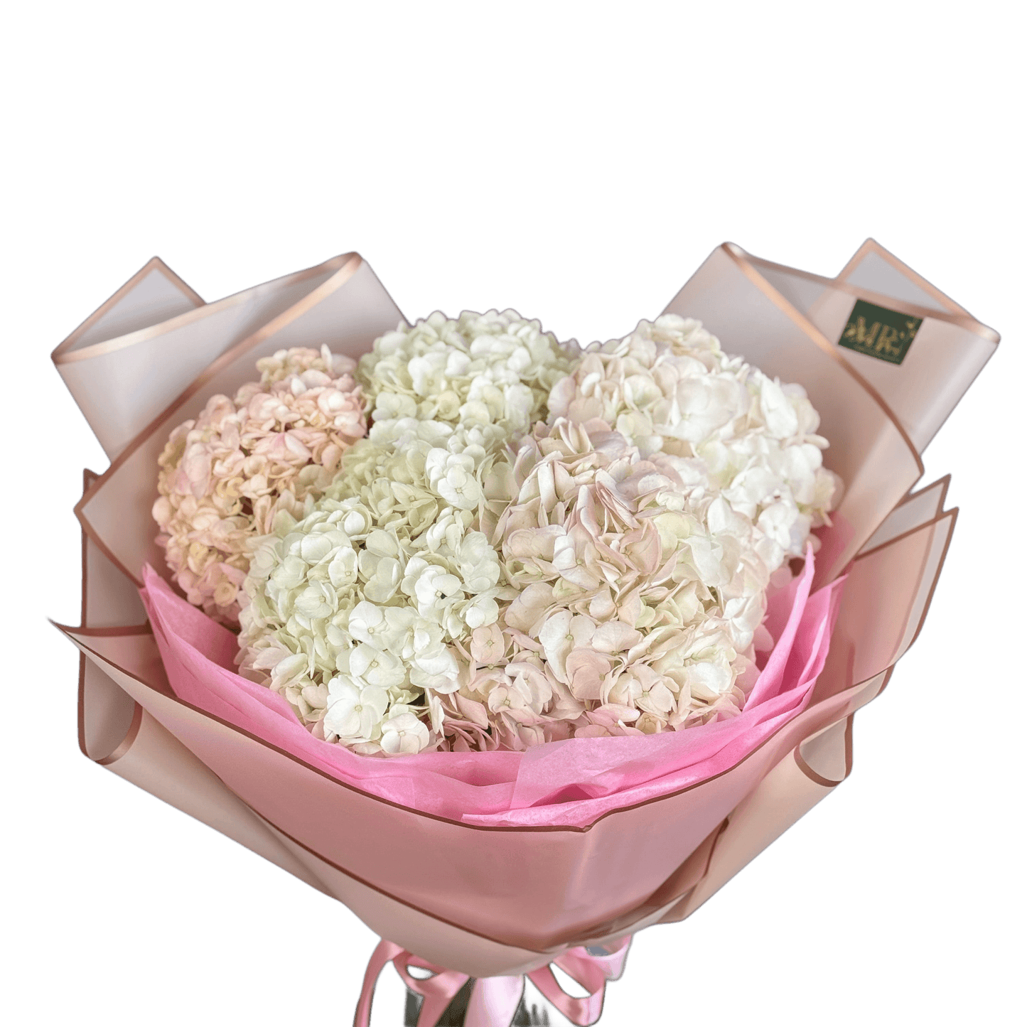 Buchet de hortensii – flori pastelate voluminoase, livrare Cluj și Florești