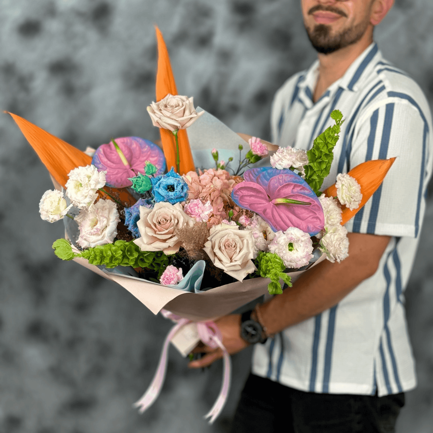 Buchet cu flori galbene și accente romantice – Sunshine Love, livrare Cluj