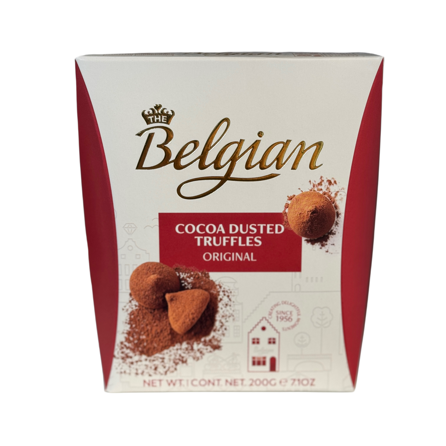 Cutie Trufe Belgiene The Belgian Original 200g pudrate cu cacao – disponibile la Florăria Mister Flower Florești, Cluj