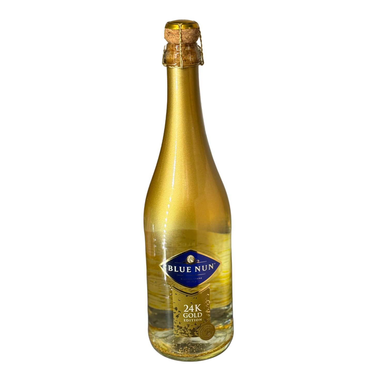 Vin spumant Blue Nun 24K Gold Edition cu fulgi de aur – Florăria Mister Flower Florești Cluj