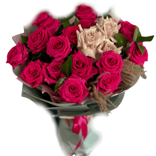 Buchet 19 trandafiri – cadou floral pentru majorat, livrare Cluj