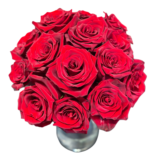 Buchet de mireasă cu trandafiri roșii, elegant și pasional – Florăria Mister Flower Florești Cluj