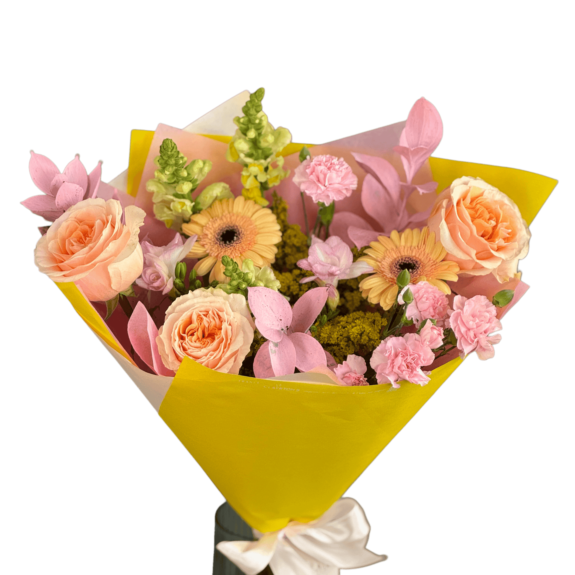 Buchet elegant cu flori roz și albe – Forever Young, livrare Cluj și Florești