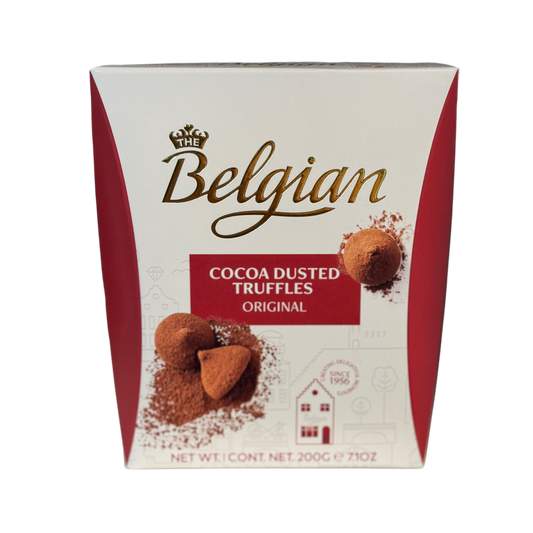 Cutie Trufe Belgiene The Belgian Original 200g pudrate cu cacao – disponibile la Florăria Mister Flower Florești, Cluj