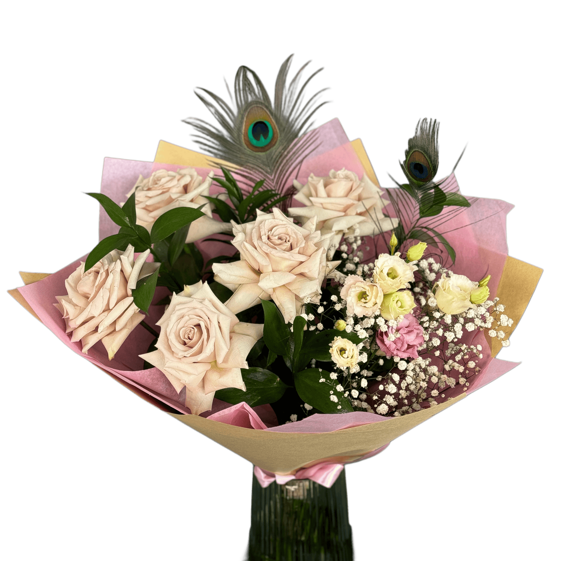 Buchet elegant cu trandafiri catifelați – Flori de Catifea, livrare Cluj