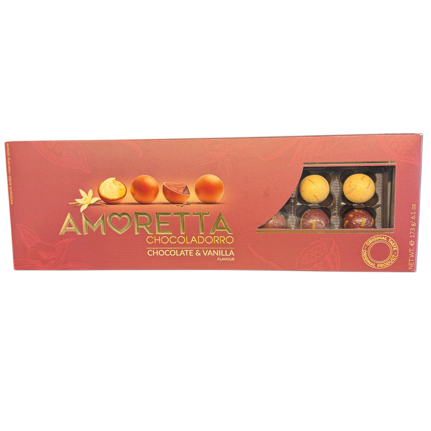 Praline Amoretta Chocoladorro Chocolate & Vanilla 173 g – Mister Flower Cluj