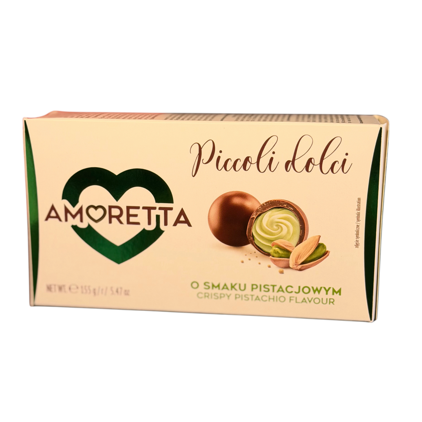 Praline Amoretta Piccoli Dolci cu aromă de fistic 155 g