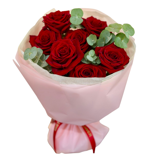 buchet trandafiri rosii