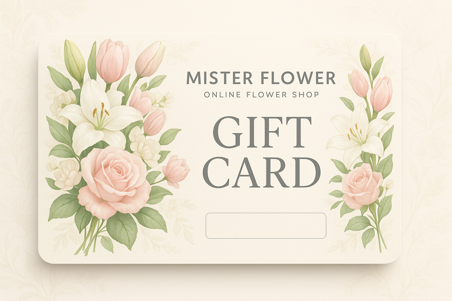gift card mister flower